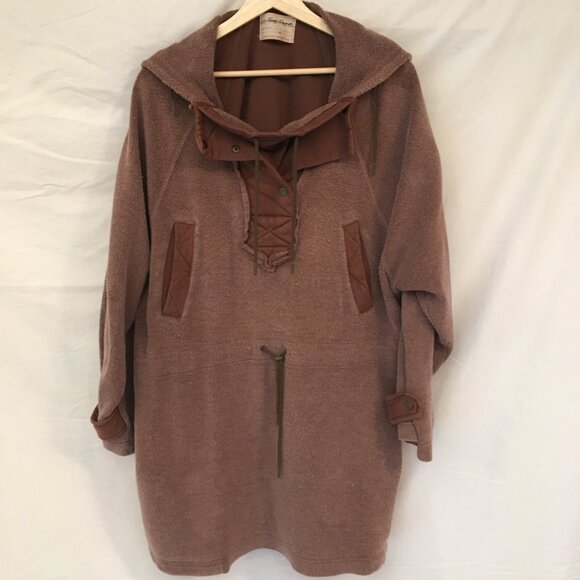 We the free Sadie Surplus jacket, sweatshirt-dress, tunic in brown, size medium - Picture 4 of 16